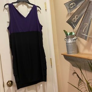 Purple/Black Dress